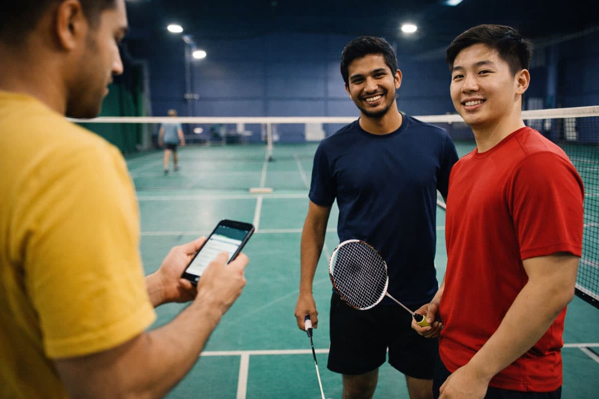 Badminton court booking